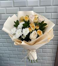 Букет цветов из:  Розы и Хризантемы в Воздвиженское