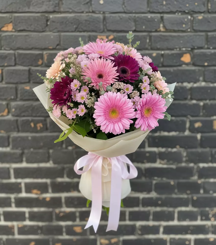 Букет цветов из: Герберы и Хризантемы в Воздвиженское