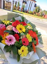 Букет цветов из:  Герберы #REPLACE_PRED# Воздвиженское