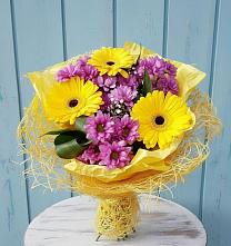 Букет цветов из:  Хризантемы и Герберы в Воздвиженское