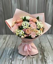 Букет цветов из:  Гвоздики, Розы и Хризантемы в Воздвиженское
