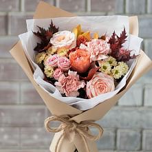 Букет цветов из:  Гвоздики, Хризантемы и Розы в Воздвиженское