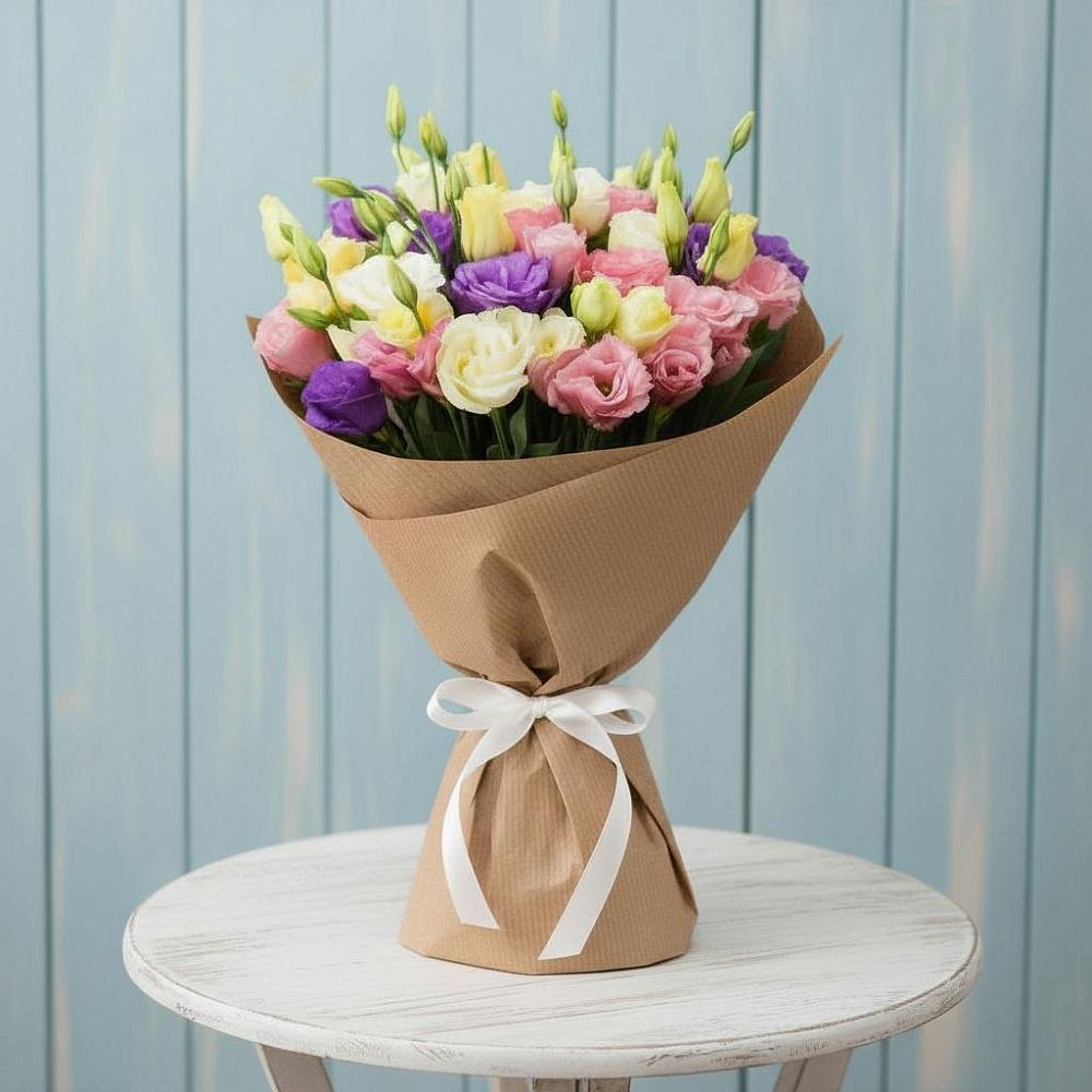 Букет цветов из: Лизиантусы в Воздвиженское