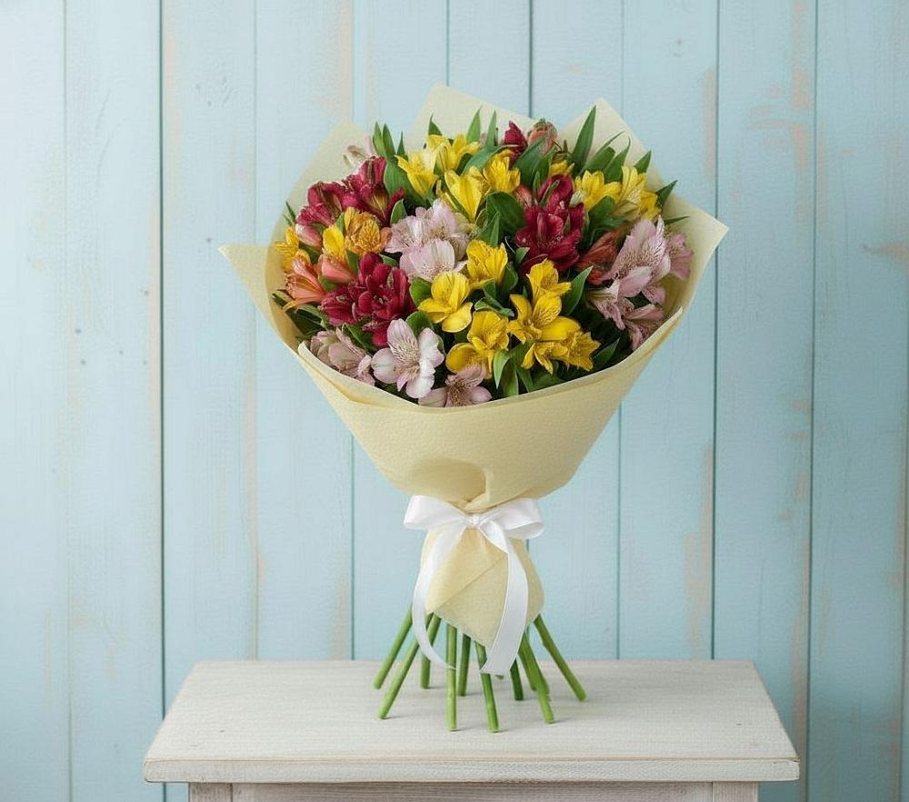 Букет цветов из: Альстромерии в Воздвиженское