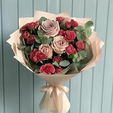 Букет цветов из:  Гвоздики и Розы в Воздвиженское