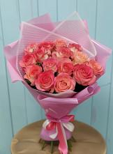 Букет 15 Розовых роз Равель в Воздвиженское