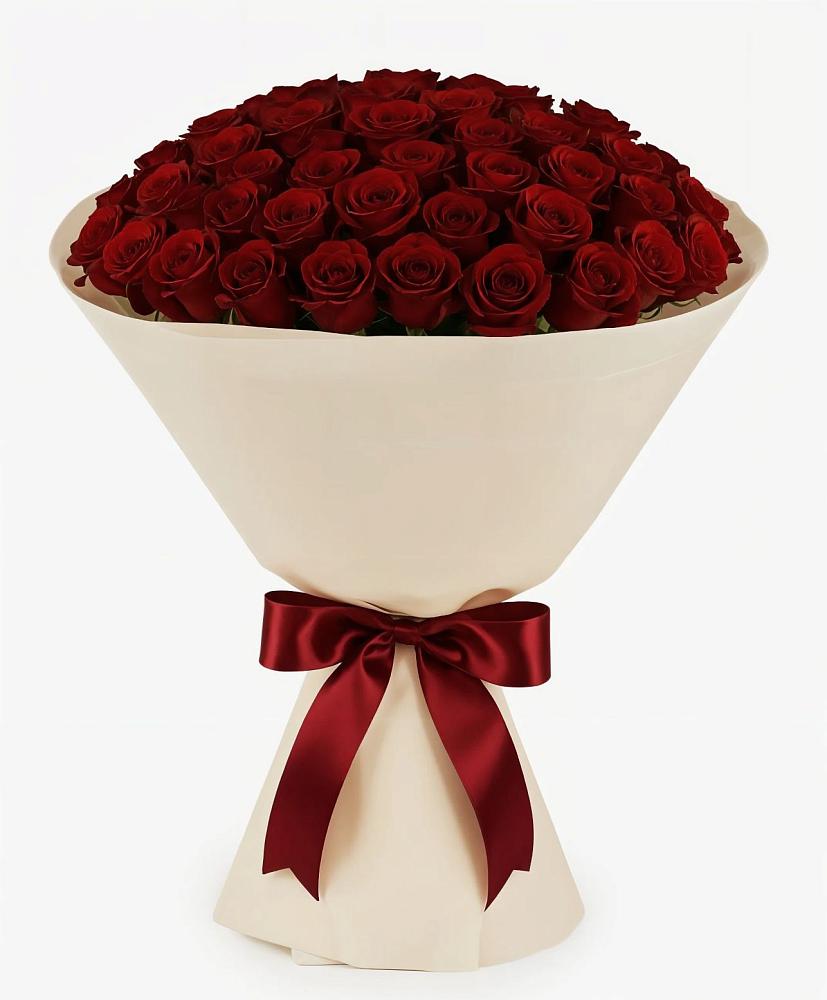 Букет 101 Бордовая роза Блэк Бакарра в Воздвиженское