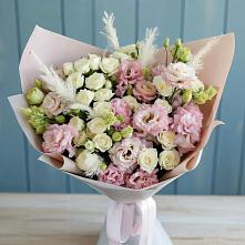 Букет цветов из:  Альстромерии и Розы в Воздвиженское